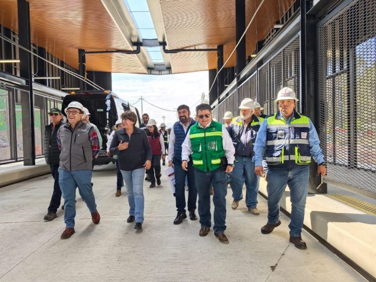 Trolebús Chalco-Santa Martha beneficiará a 230 mil pasajeros diarios; Gobernadora Delfina Gómez Álvarez recorre obras