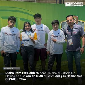 Diana Ramírez Roblero pone en alto al Edoméx con un oro en BMX durante Juegos Nacionales CONADE 2024