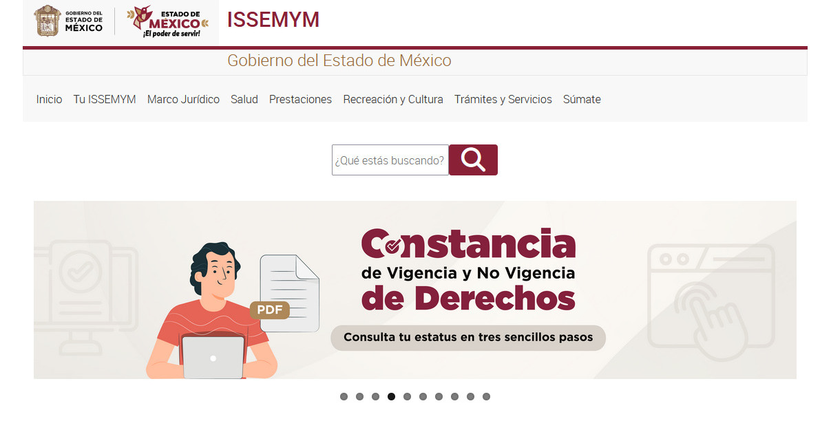 Consulta o descarga en línea la Constancia de Vigencia de Derechos del ISSEMYM