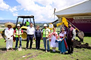 Gobernadora Delfina Gómez Álvarez destina 43.8 mdp para construcción del teatro al aire libre en Tepetlaoxtoc y rehabilitación del mercado de Texcoco