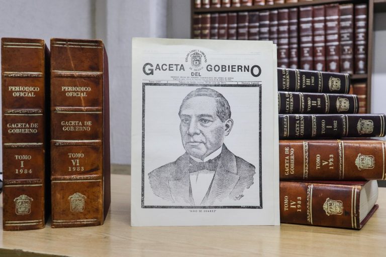 Resguarda Estado de México documento histórico sobre el centenario de la muerte del expresidente Benito Juárez García