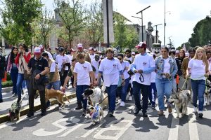 Gobernadora Delfina Gómez Álvarez promueve el bienestar animal con caminata y caravanas de atención a mascotas y animales en situación de calle