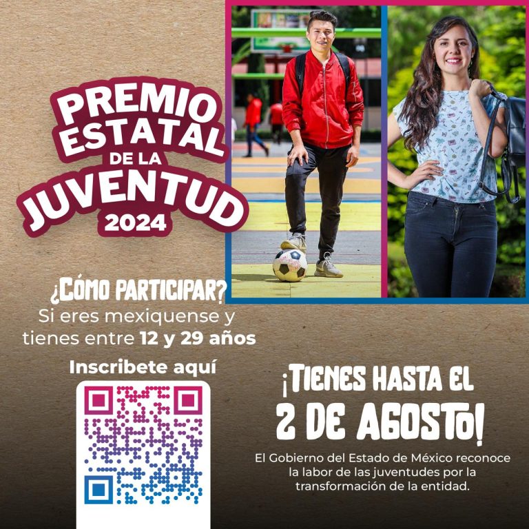 ¡Es tu oportunidad!, sé uno de los ganadores del Premio Estatal de la Juventud 2024