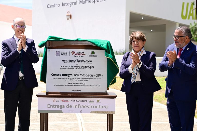 Gobernadora Delfina Gómez Álvarez apertura el Ciclo Escolar 2024-2025 de la UAEMéx con la entrega del Centro Integral Multiespecie