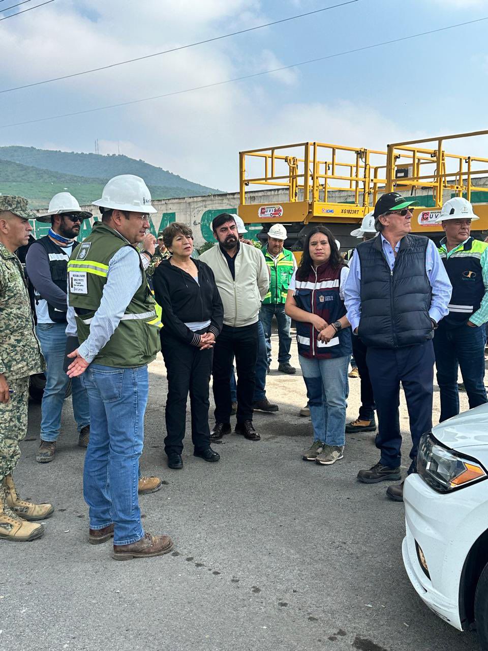 Supervisa Gobernadora Delfina Gómez Álvarez obras del Trolebús Santa Martha – Chalco