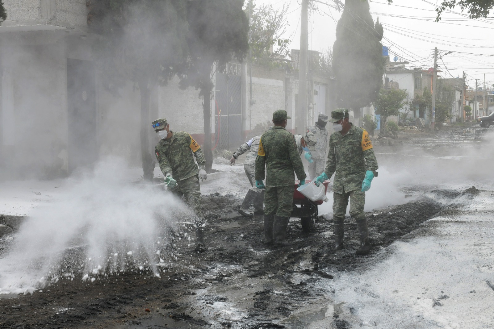 Reporta Protección Civil Federal y EdoMéx sólo dos calles encharcadas en Chalco; intensifican limpieza de la zona afectada por las lluvias