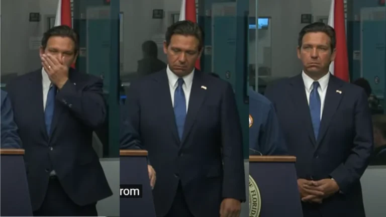 Ron DeSantis no oculta su preocupación ante el embate de Milton a Florida