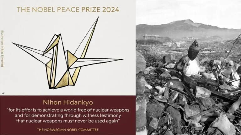 Dan Nobel de la Paz a la Organización Nihon Hidankyo de supervivientes de Hiroshima y Nagasaki