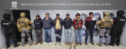 Capturan autoridades del EdoMéx a siete presuntos extorsionadores que operaban en Santiago Tianguistenco