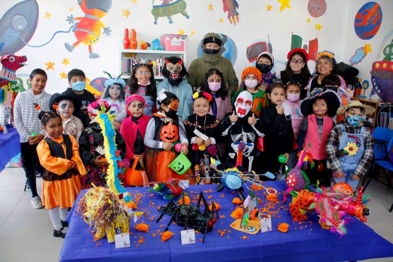 Celebra niñez concurso de disfraces y calaveritas literarias a través del programa “Sigamos aprendiendo en el Hospital”