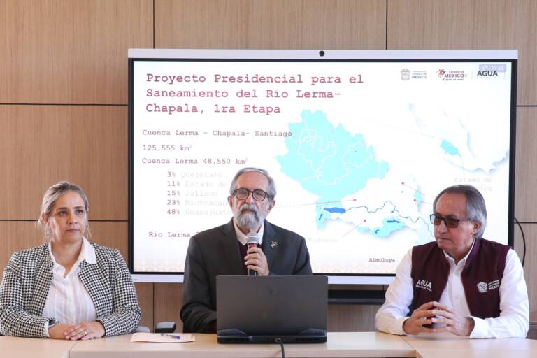 Presenta GEM primera etapa del plan de Saneamiento y Restauración Ecológica del Río Lerma; proyecta beneficio para más de 1.2 millones de mexiquenses