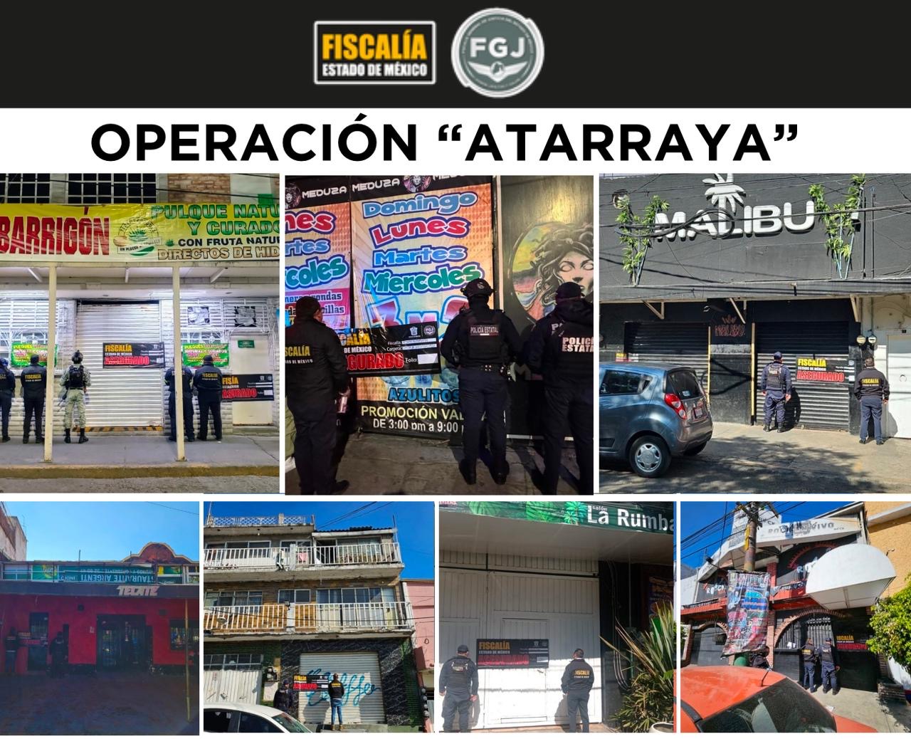 Aseguramiento de establecimientos tipo bares o “chelerías” continúan con operación “Atarraya”, suma siete más en Naucalpan y Tlalnepantla 