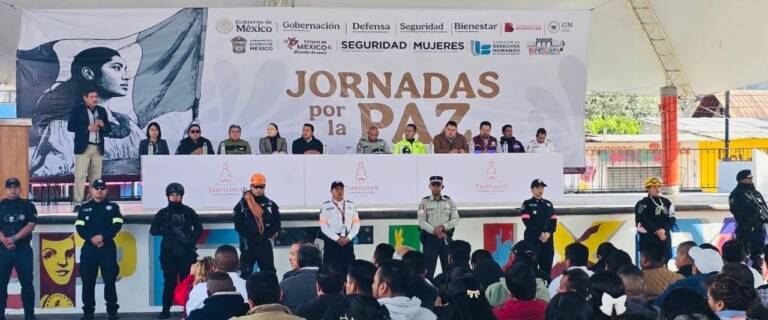 Exitosas “Jornadas por la Paz” en EdoMéx; despliegan estrategia en 32 municipios con patrullajes y operativos en transporte público