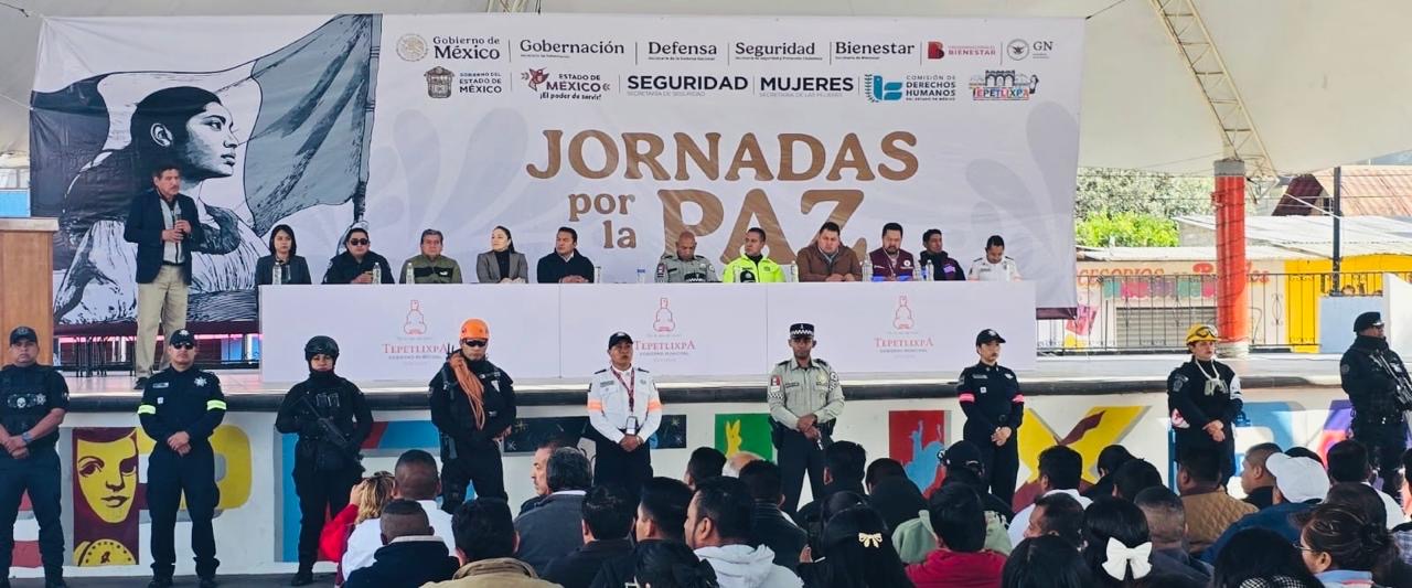 Exitosas “Jornadas por la Paz” en EdoMéx; despliegan estrategia en 32 municipios con patrullajes y operativos en transporte público