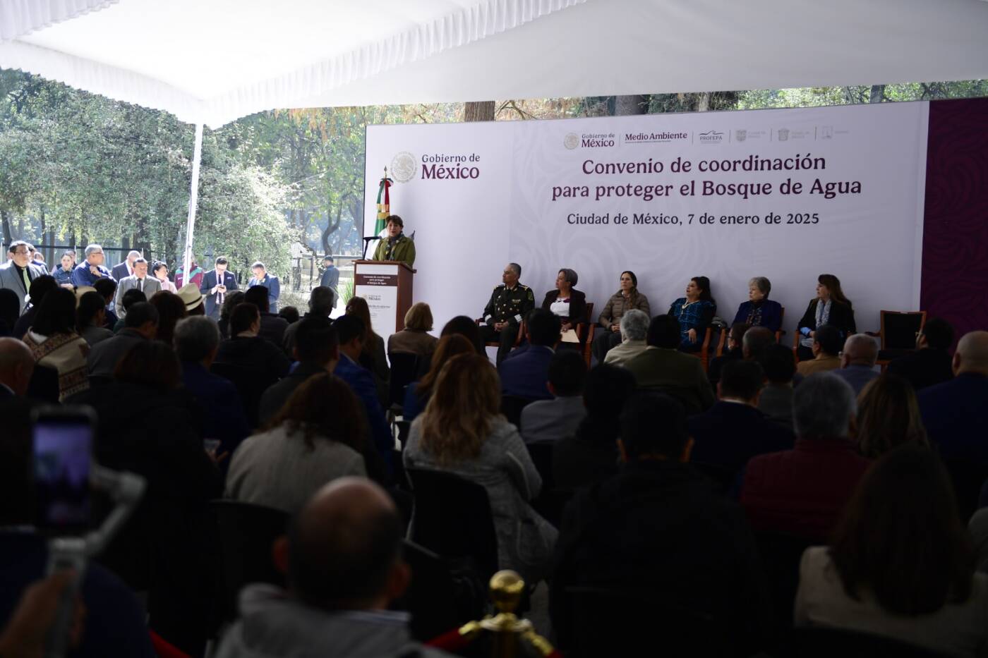 Propone Gobernadora Delfina Gómez Álvarez declarar zona federal protegida al Bosque de Agua en beneficio de 23 millones de habitantes del Estado de México, Morelos y CDMX