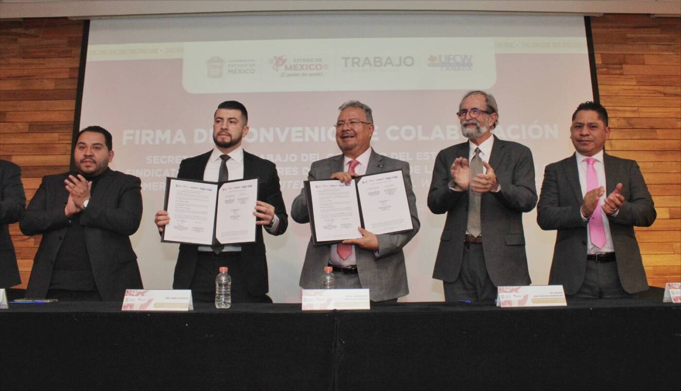 Firman EdoMéx y Canadá convenio para mejorar las condiciones laborales de trabajadores agrícolas