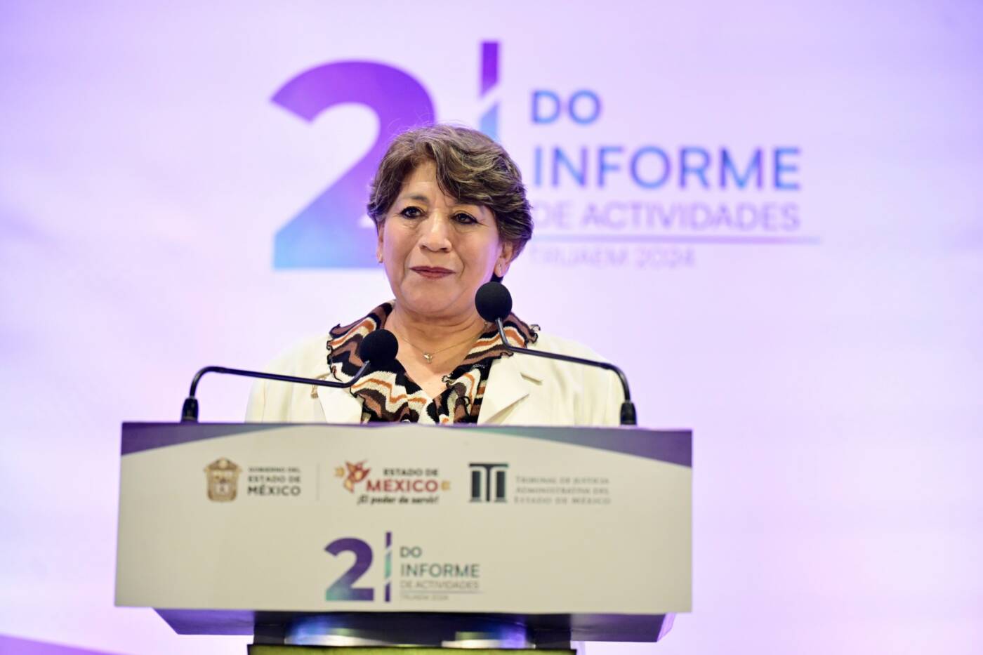 Destaca Gobernadora Delfina Gómez Álvarez trabajo del TRIJAEM en rendición de cuentas, tecnología y lucha anticorrupción en Segundo Informe de Actividades 2024