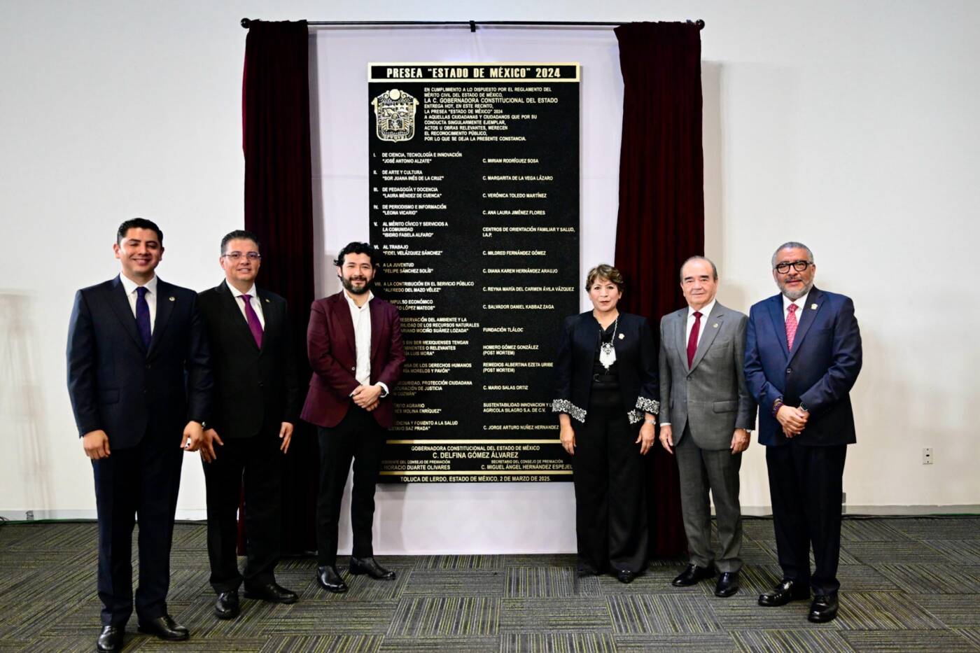 Reafirma Gobernadora Delfina Gómez Álvarez un gobierno al Servicio del Pueblo como pilar de la Transformación, en el 201 Aniversario del Estado de México