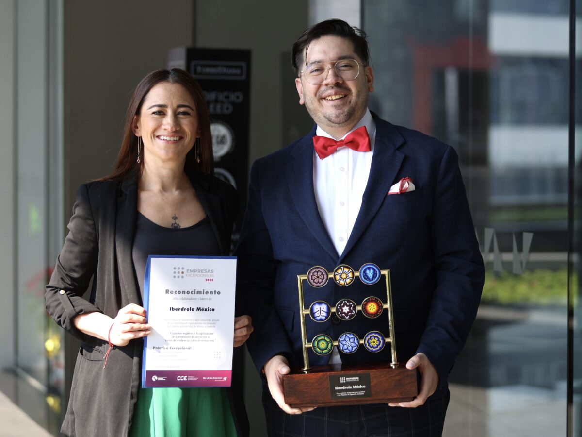 Reconocen a Iberdrola México por garantizar un espacio laboral libre de discriminación